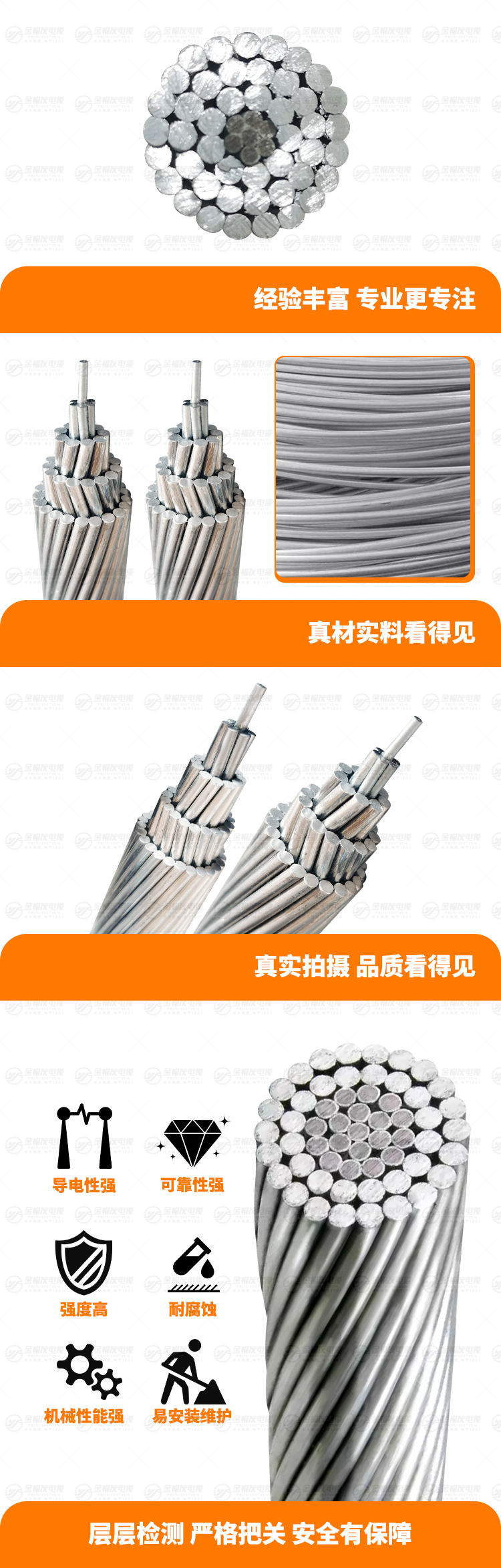 新金福友產品詳情頁-鋼芯鋁絞線